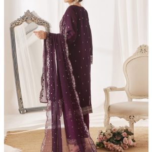 Original INARA Chiffon 3 Piece – Luxury Pakistani Collection - Image 3