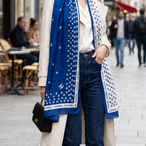 Pure Luxury Silk chanel Hijab - Image 3