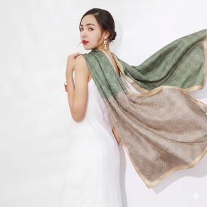 Pure Luxury Silk chanel Hijab - Image 3