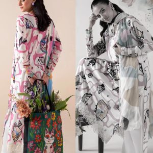 RUHAY SUKHAN Luxury Lawn – Original Pakistani Dress - Image 3