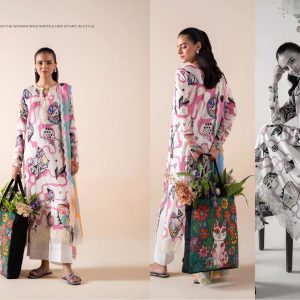 RUHAY SUKHAN Luxury Lawn – Original Pakistani Dress - Image 1